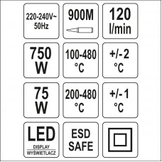YT-82458 YATO Statie de lipit 2 in 1, aparat de li..